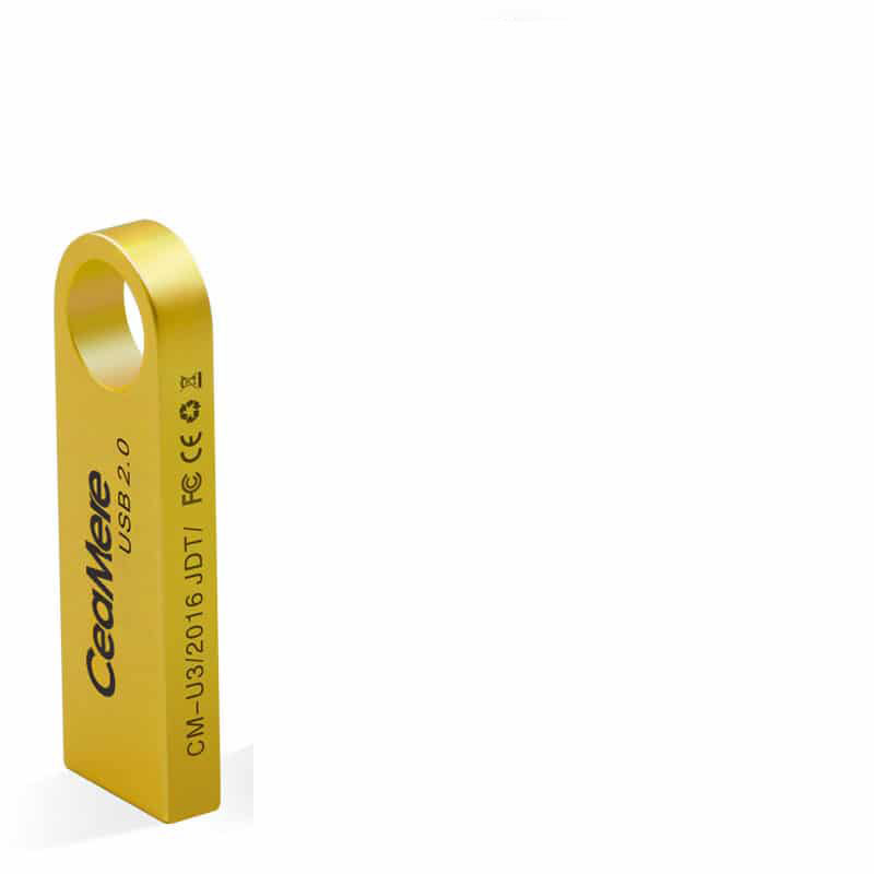 Ultra-Slim Metal USB 2.0 Flash Drive - Lightweight Portable Storage