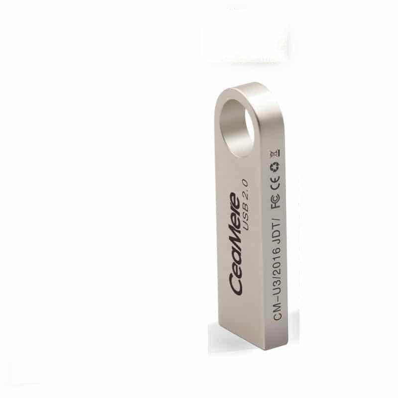 Ultra-Slim Metal USB 2.0 Flash Drive - Lightweight Portable Storage