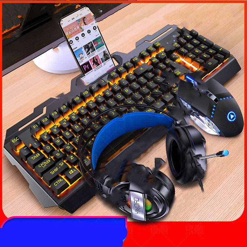 V2 Wired Gaming Keyboard & Mouse Combo - RGB Backlit, 2400 DPI, Multimedia Keys | 4 Lighting Styles