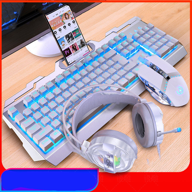 V2 Wired Gaming Keyboard & Mouse Combo - RGB Backlit, 2400 DPI, Multimedia Keys | 4 Lighting Styles