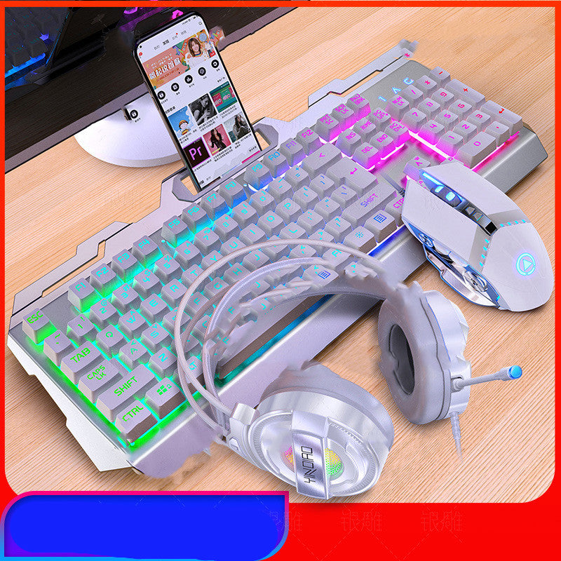 V2 Wired Gaming Keyboard & Mouse Combo - RGB Backlit, 2400 DPI, Multimedia Keys | 4 Lighting Styles