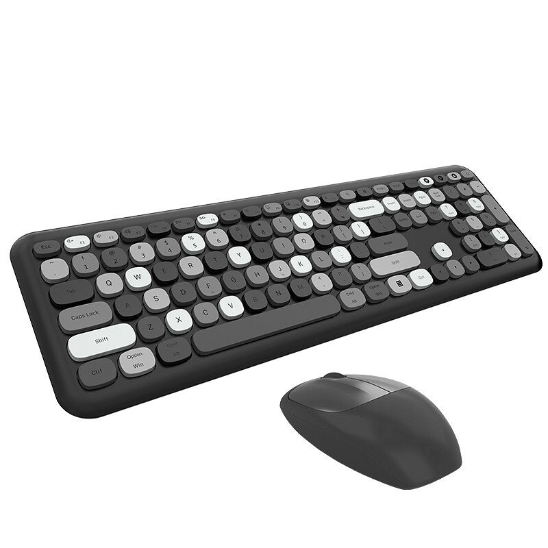 Wireless Office Punk Keyboard & Mouse Set – product image 6 | Fidmat24 Tech Market