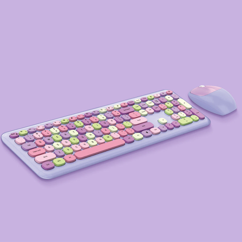 Wireless Office Punk Keyboard & Mouse Set – product image 5 | Fidmat24 Tech Market