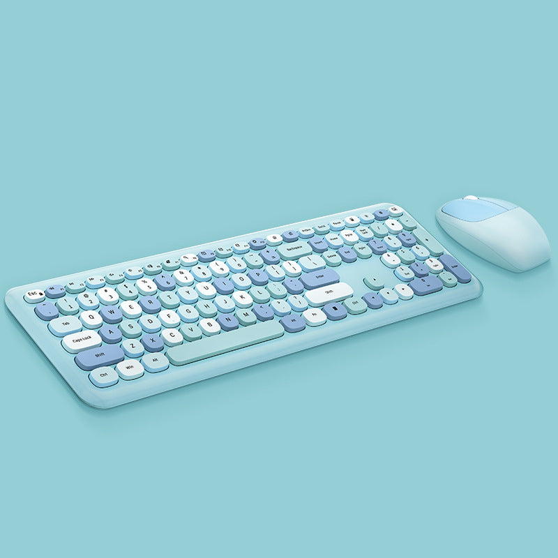 Wireless Office Punk Keyboard & Mouse Set – product image 4 | Fidmat24 Tech Market