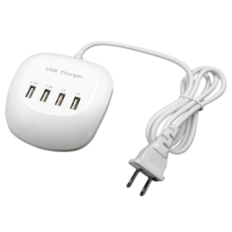 Multi-Port USB Wall Charger - 2.4A Fast Charging for Phones & Tablets