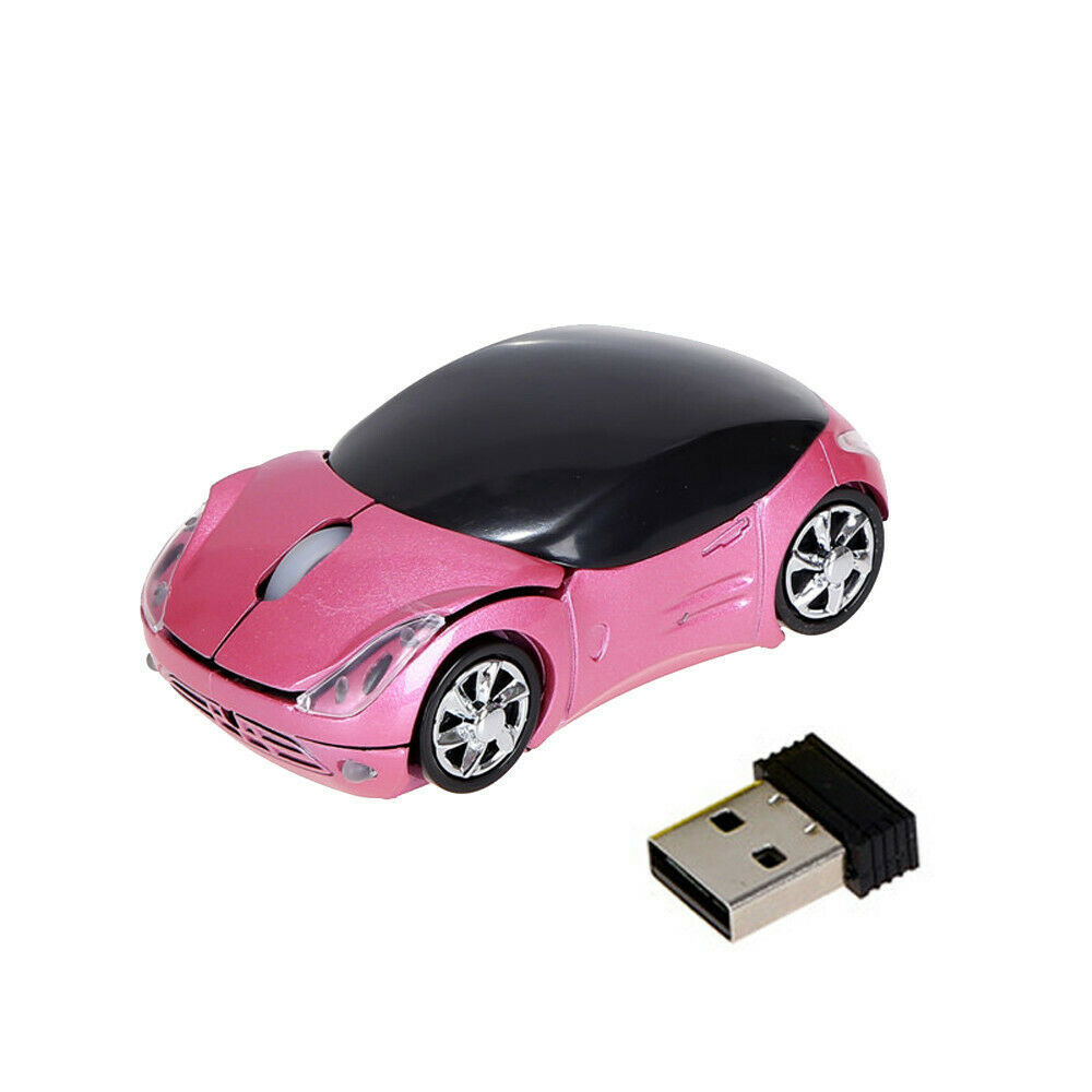 Mini Sports Car-Inspired Wireless Mouse - 1200 DPI, Four-Way Scroll, 2.4GHz | 6 Colours