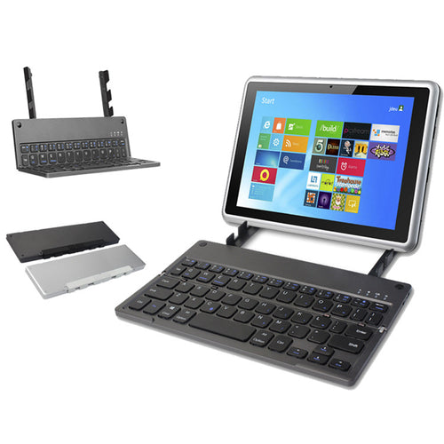 2-Fold Bluetooth Keyboard with Touchpad & Hidden Stand - Smart TV, Tablet & HTPC