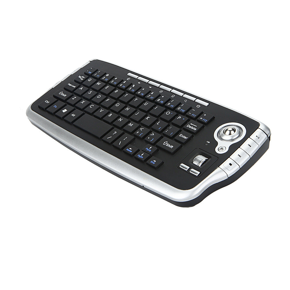Mini 2.4G Wireless Keyboard with Integrated Touchpad - 78 Keys, Multimedia Shortcuts