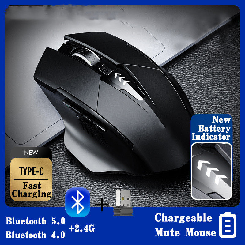 M6 Pro Silent Rechargeable Wireless Mouse - 1600 DPI, 500mAh Battery, 2.4GHz | 5 Variants