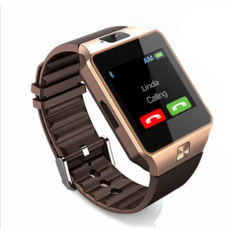 DZ09 Smart Watch – SIM Card Phone Watch with Bluetooth & Health Monitoring – Full black
