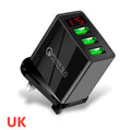 Quick Charge USB Wall Charger with LED Indicator - Universal Fast Charging