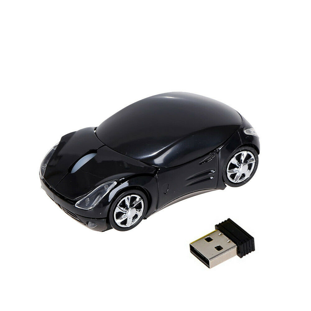 Mini Sports Car-Inspired Wireless Mouse - 1200 DPI, Four-Way Scroll, 2.4GHz | 6 Colours