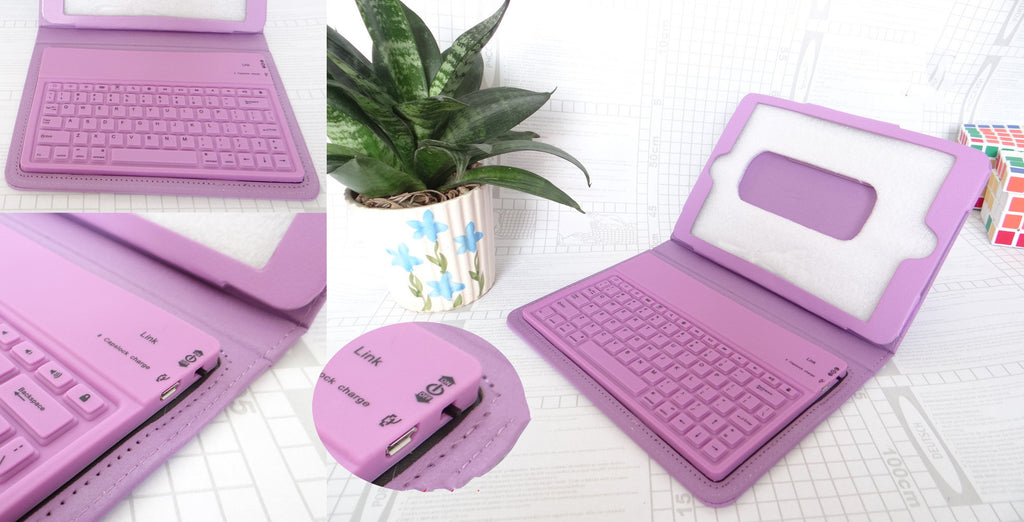 iPad Mini 1/2/3/4 Waterproof Silicone Bluetooth Keyboard Case - 55hr Battery, 60-Day Standby