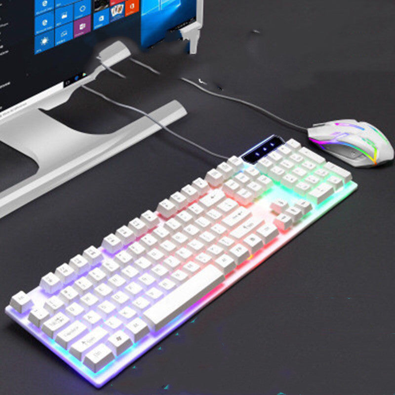 BOSSTON 8310 Wired Keyboard & Mouse Combo - USB Backlit Gaming Set