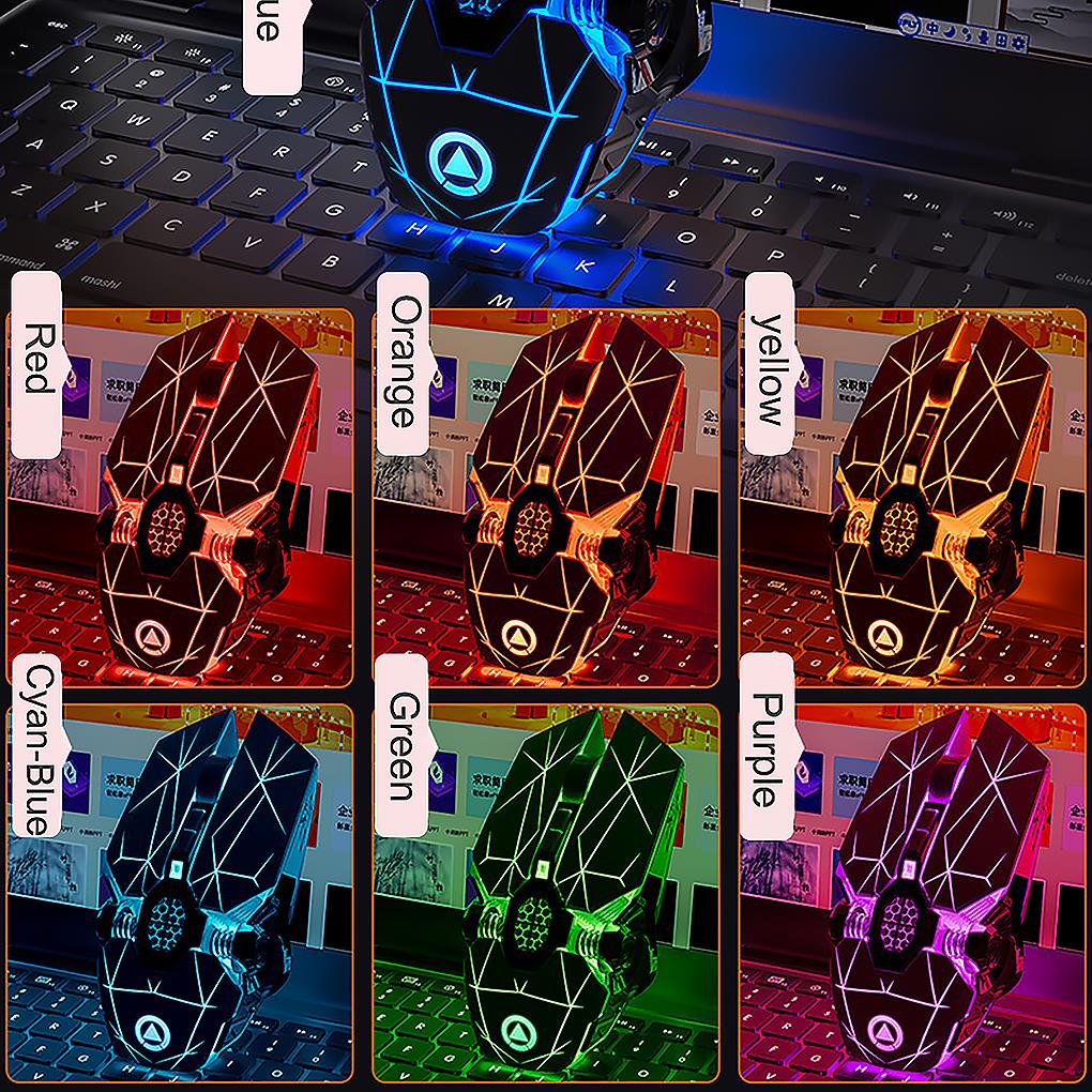 Silver Eagle A7 Wireless Gaming Mouse - 2.4GHz Rechargeable RGB Mouse