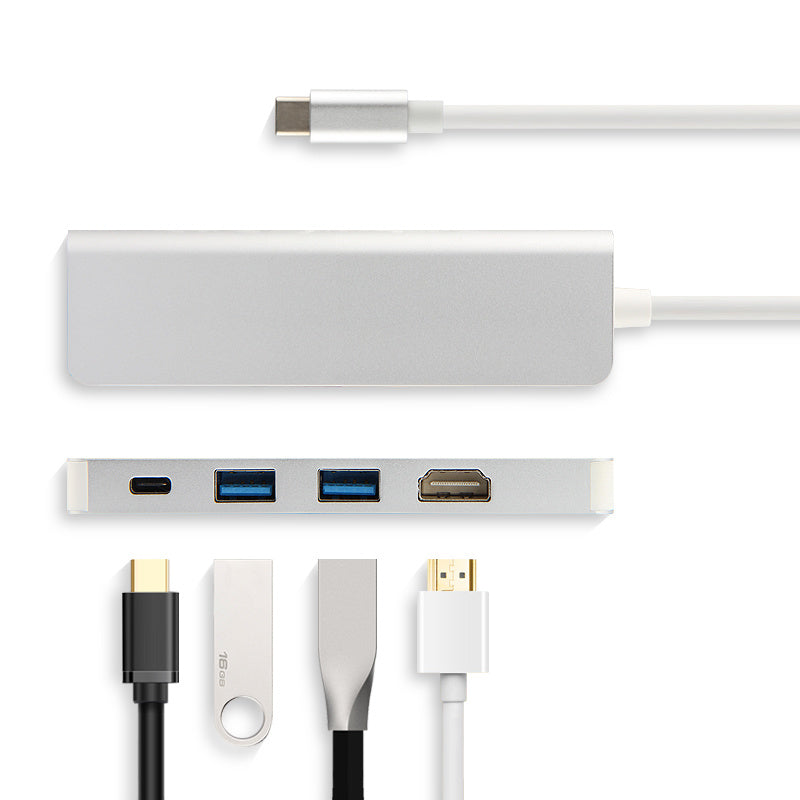 USB-C Hub for MacBook - HDMI, 3x USB 3.0, SD/TF Card Readers