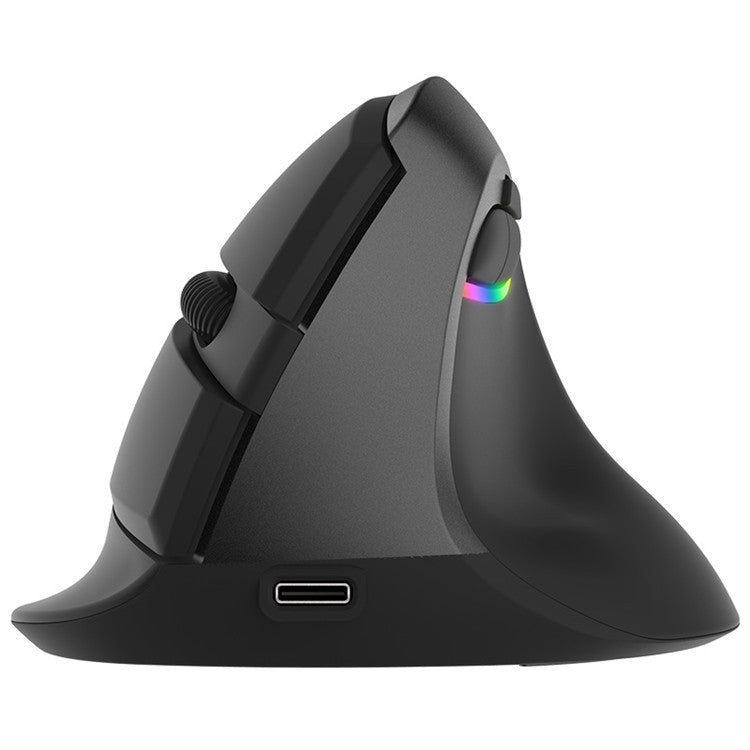 Wireless Vertical Ergonomic Mouse - 2400 DPI, 4-Gear, 6 Buttons, Four-Way Scroll | Green, Pink & Black