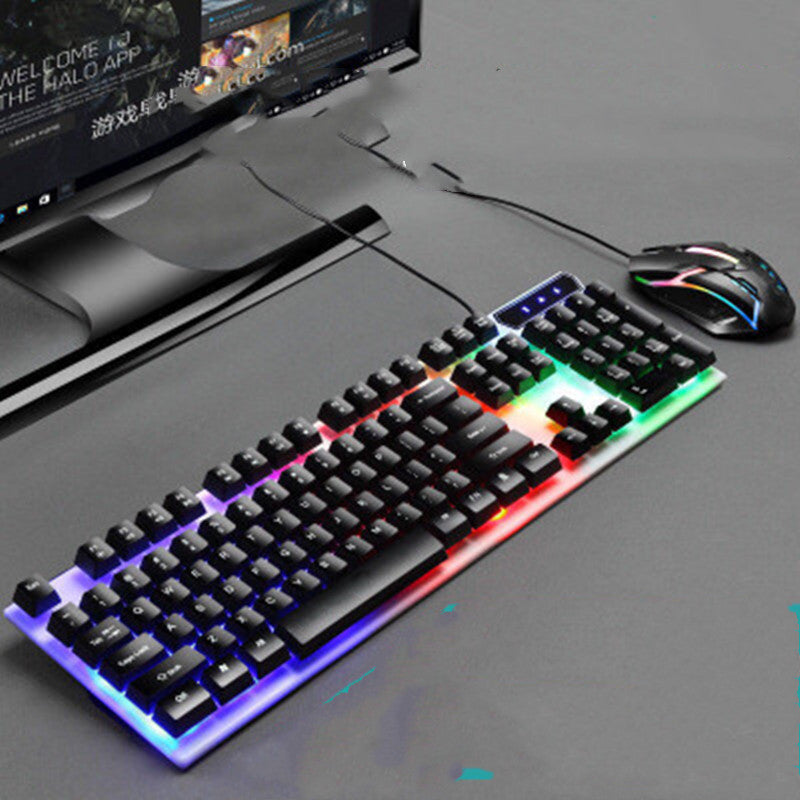 BOSSTON 8310 Wired Keyboard & Mouse Combo - USB Backlit Gaming Set