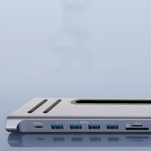 12-in-1 USB-C Docking Station - Ultimate Laptop Expansion Hub, 22cm Cable