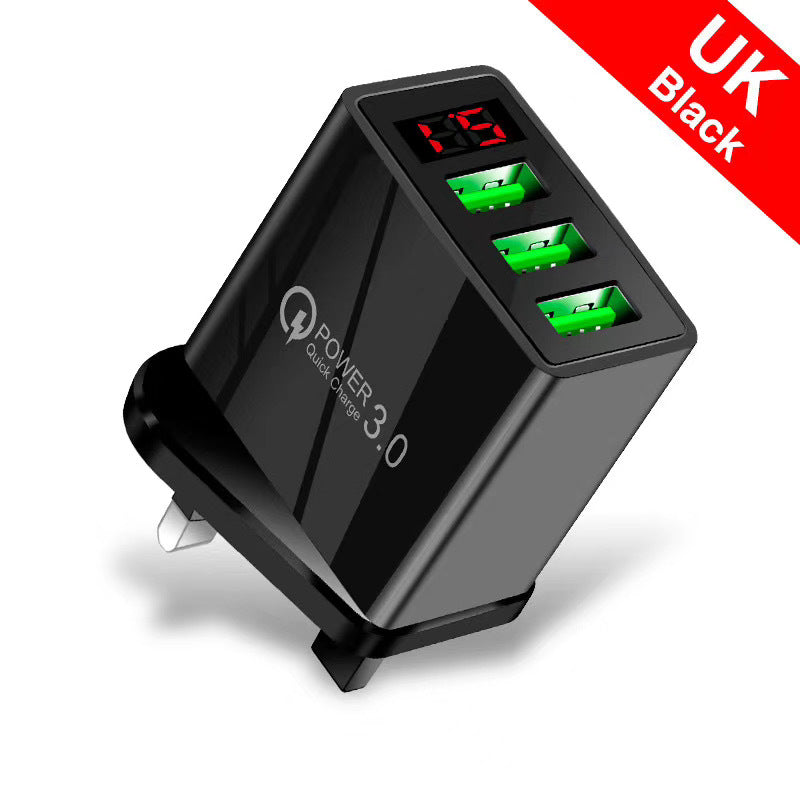 Quick Charge USB Wall Charger with LED Indicator - Universal Fast Charging