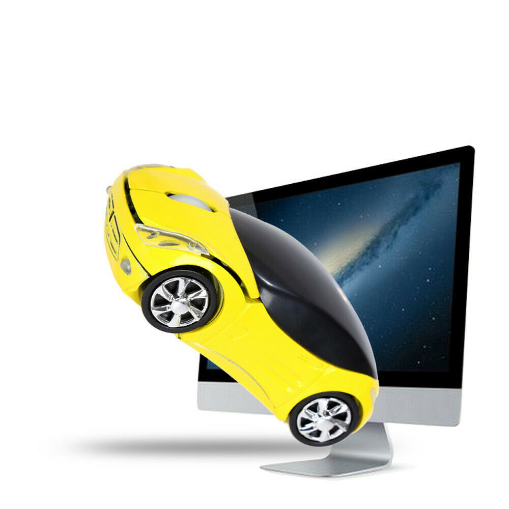 Mini Sports Car-Inspired Wireless Mouse - 1200 DPI, Four-Way Scroll, 2.4GHz | 6 Colours
