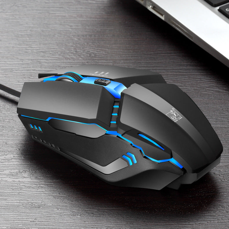 K3 Wired RGB Gaming Mouse - 1600 DPI, 4 Buttons, Four-Way Scroll, 1.5m Cable | Matte Black