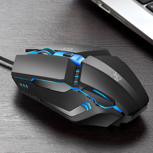 K3 Wired RGB Gaming Mouse - 1600 DPI, 4 Buttons, Four-Way Scroll, 1.5m Cable | Matte Black