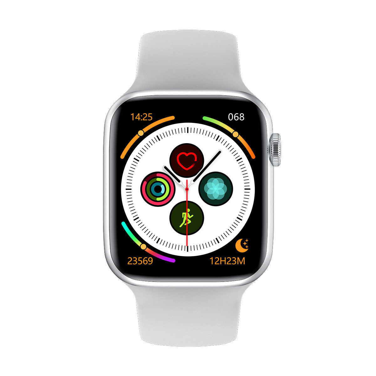W26 / W26M Smart Watch – Bluetooth Calling, Alloy Case & 2.5D Arc Touchscreen – White / W26