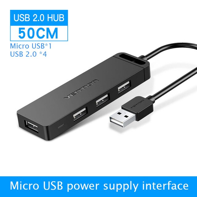 4-Port USB 3.0 Hub Splitter - High-Speed Data Transfer