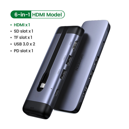 5-in-1 USB-C Docking Station - HDMI, VGA, USB 3.0, Ethernet, PD Charging