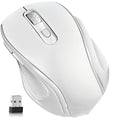 2.4GHz Wireless Mouse - 1600 DPI, 6 Buttons, Four-Way Scroll, 10m Range | White, Blue, Black & Purple