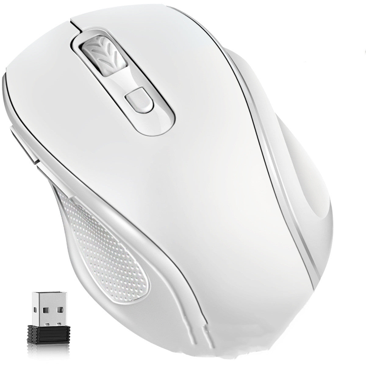 2.4GHz Wireless Mouse - 1600 DPI, 6 Buttons, Four-Way Scroll, 10m Range | White, Blue, Black & Purple