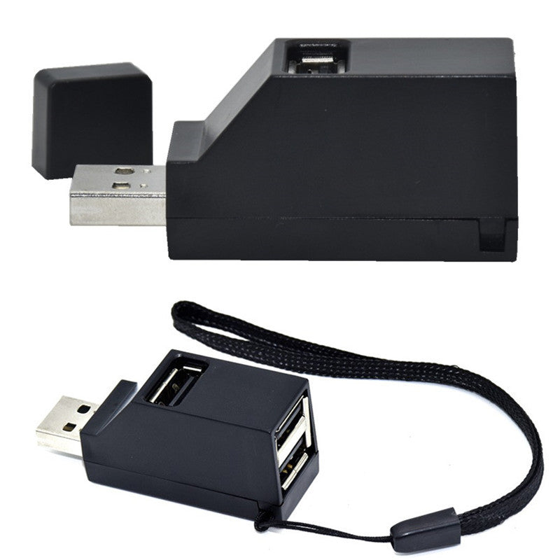 Mini USB 2.0 Splitter Hub - Ultra-Compact 4-Port Expansion
