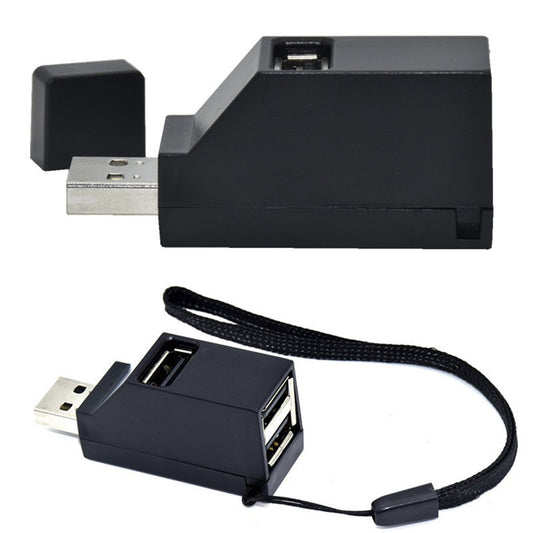 Mini USB 2.0 Splitter Hub - Ultra-Compact 4-Port Expansion
