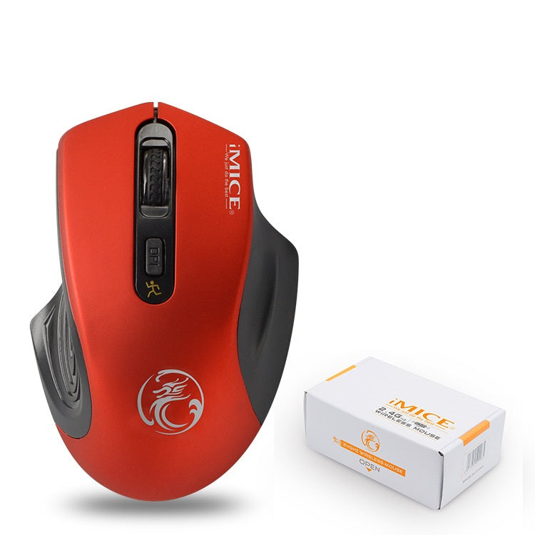 2.4GHz Wireless Gaming Mouse - Silent or Standard Click, 1600 DPI, 4-Gear, Four-Way Scroll | 4 Colours