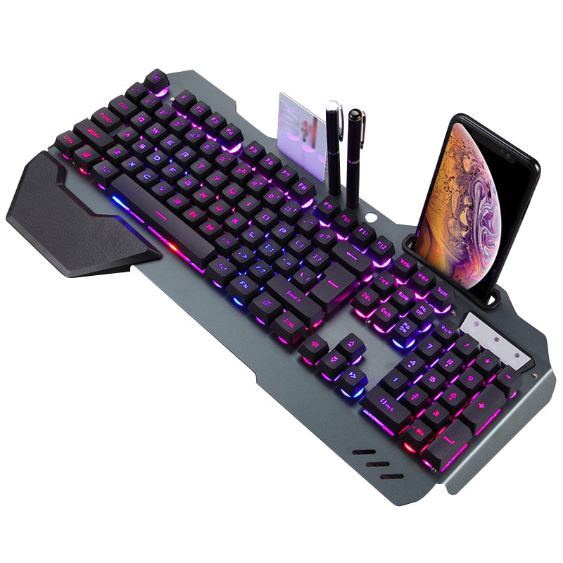 ergonomicwired-gaming-keyboard-with-rgb-backlight-phone-holder