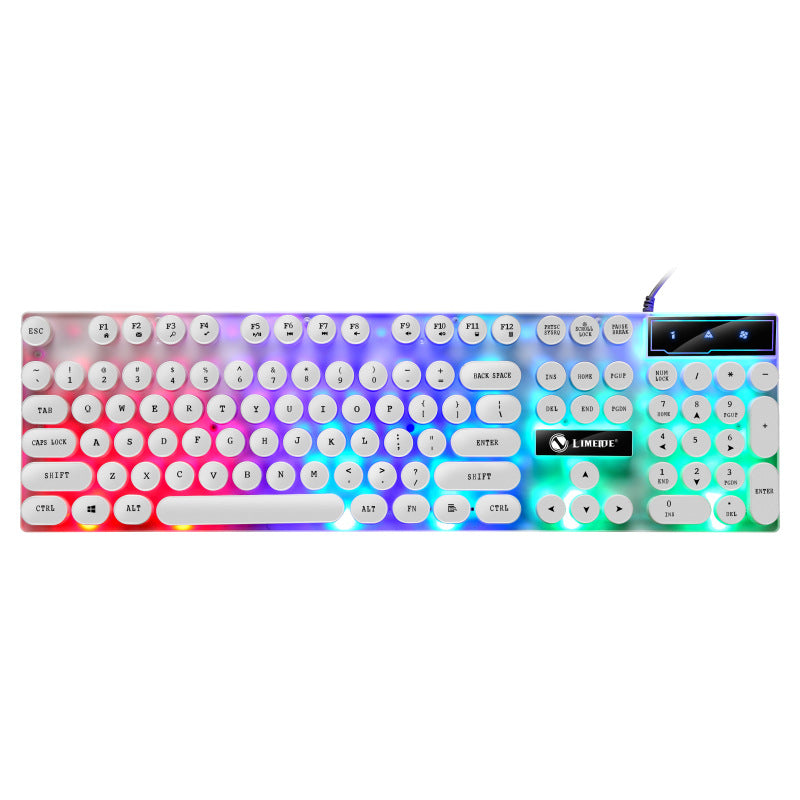 TX30 Punk Retro Wired Keyboard – 104 Keys – product image 3 | Fidmat24 Tech Market