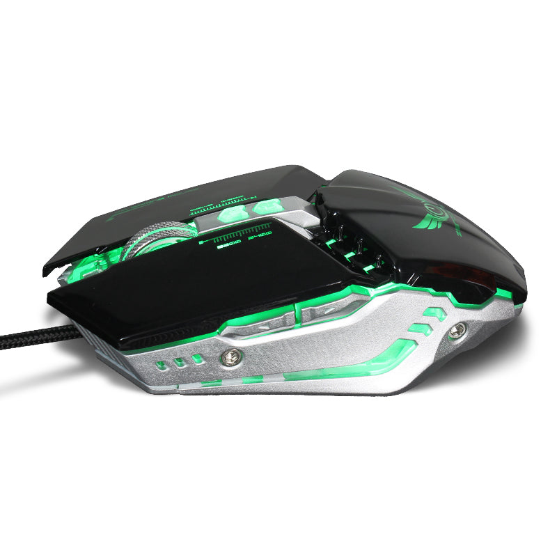 G18 Wired Gaming Mouse - 3200 DPI, 8-Button Macro, 10M Switch Life, Braided Cable | Gold