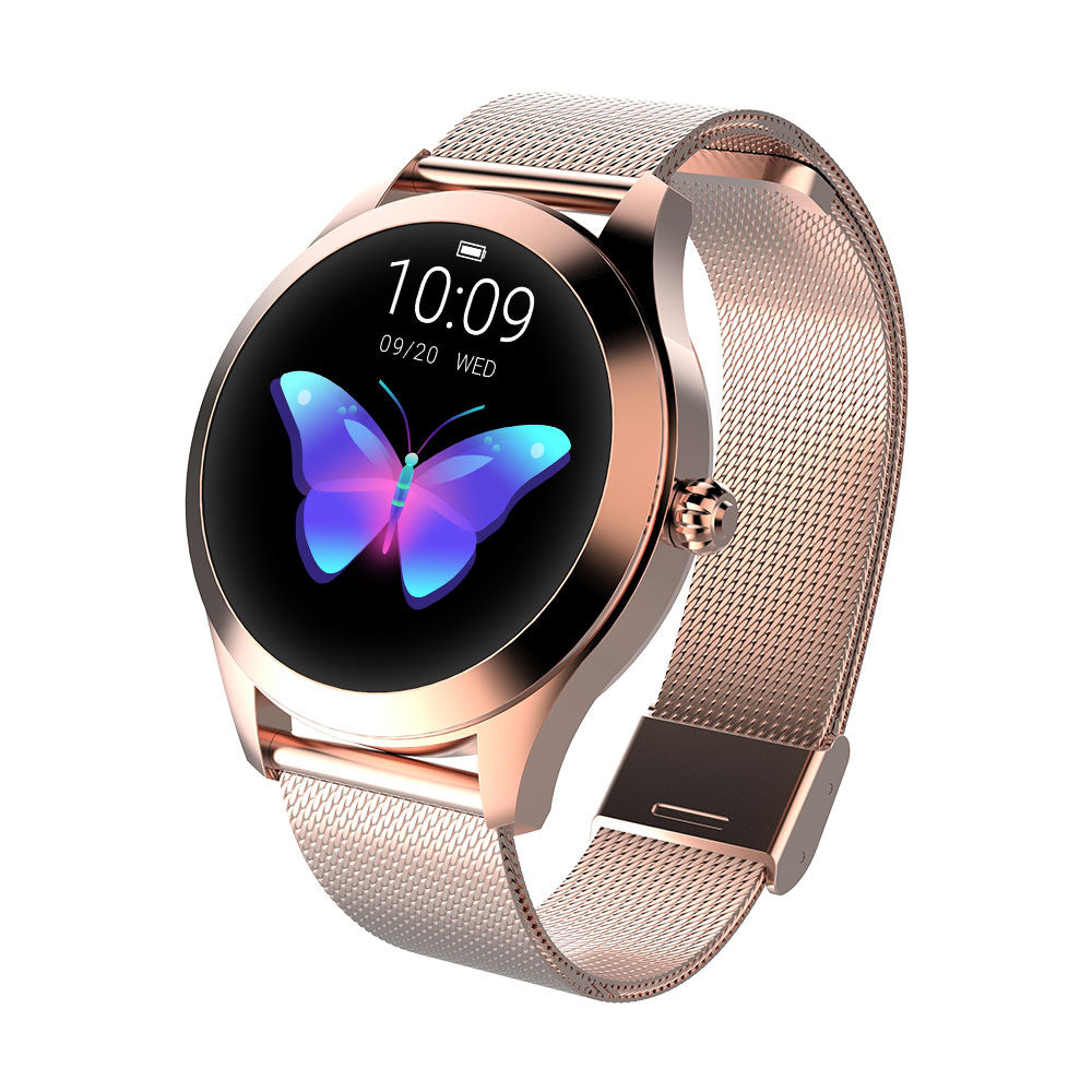 KW10 Pro Women’s Smart Watch – Ultra-Slim Steel Strap Smartwatch – Silver set