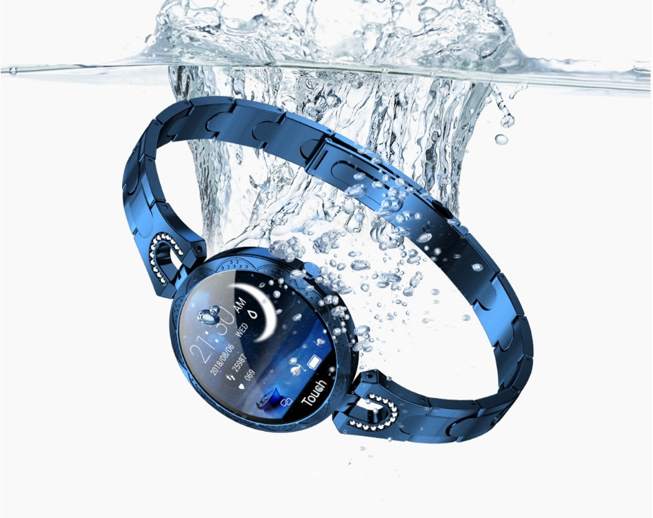 Women’s Smart Watch – IP67 Waterproof Health Tracker with Menstrual Cycle Monitoring – Silvery with Bracelet