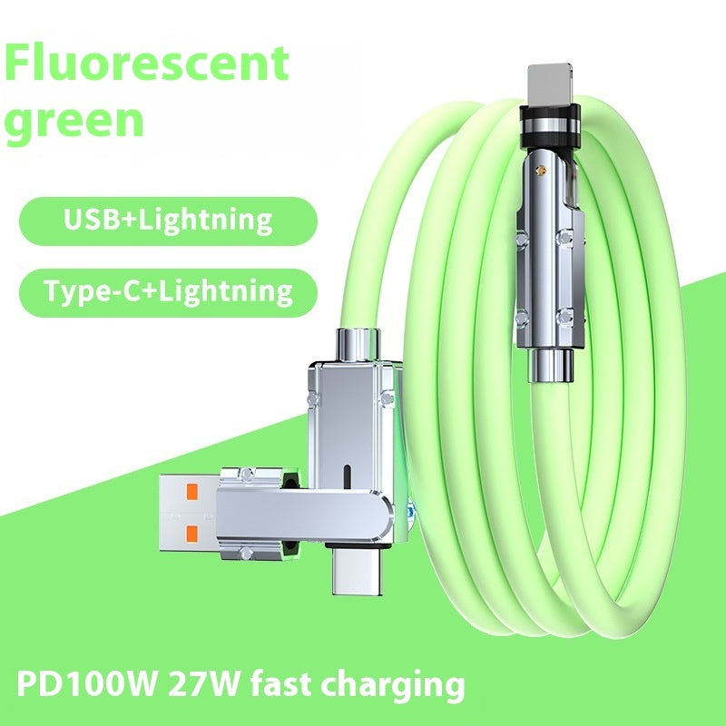 Zinc Alloy Fast Charging Cable - Lightning & USB-C | 8 Colours | 1m