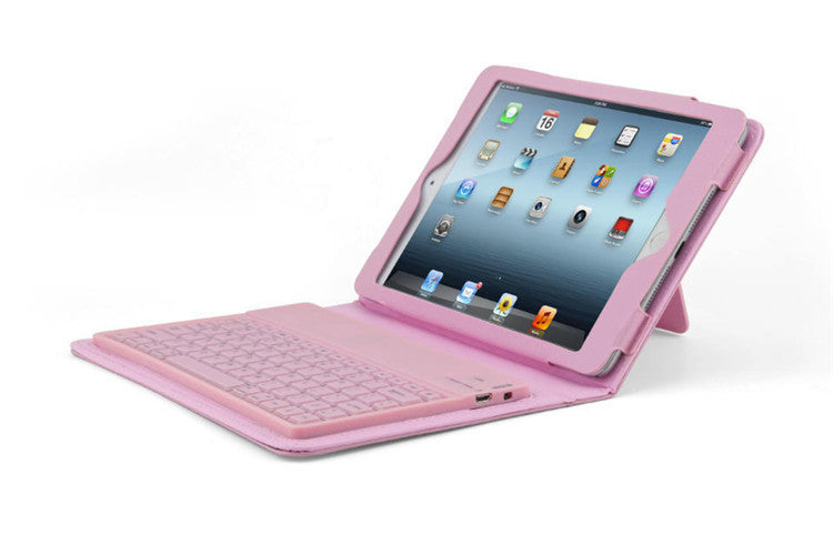 iPad Mini 1/2/3/4 Waterproof Silicone Bluetooth Keyboard Case - 55hr Battery, 60-Day Standby
