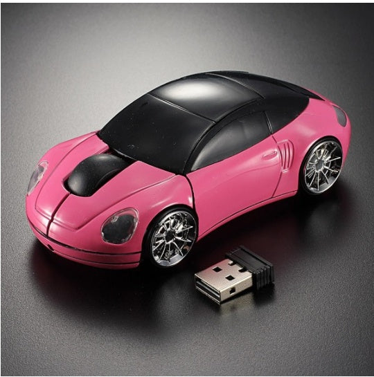 Sports Car-Inspired Wireless Mouse - 1000 DPI, 2.4GHz, Ergonomic | 8 Colours