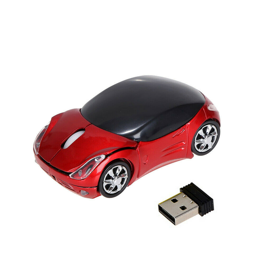 Mini Sports Car-Inspired Wireless Mouse - 1200 DPI, Four-Way Scroll, 2.4GHz | 6 Colours