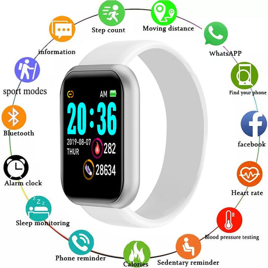 Y68 FitPro Smart Bracelet – 1.44" Bluetooth Sports Watch with Sleep & Health Tracking – Black