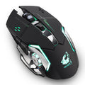 X8 Wireless Rechargeable Gaming Mouse - 1800 DPI, 7-Colour RGB, 600mAh, 6 Buttons | Black, White & More