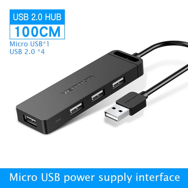 4-Port USB 3.0 Hub Splitter - High-Speed Data Transfer
