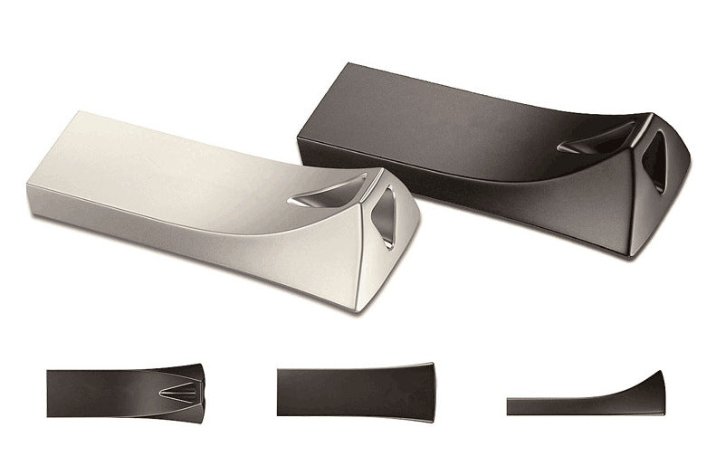 Metal Triangle USB 2.0 Flash Drive - Compact & Durable Storage
