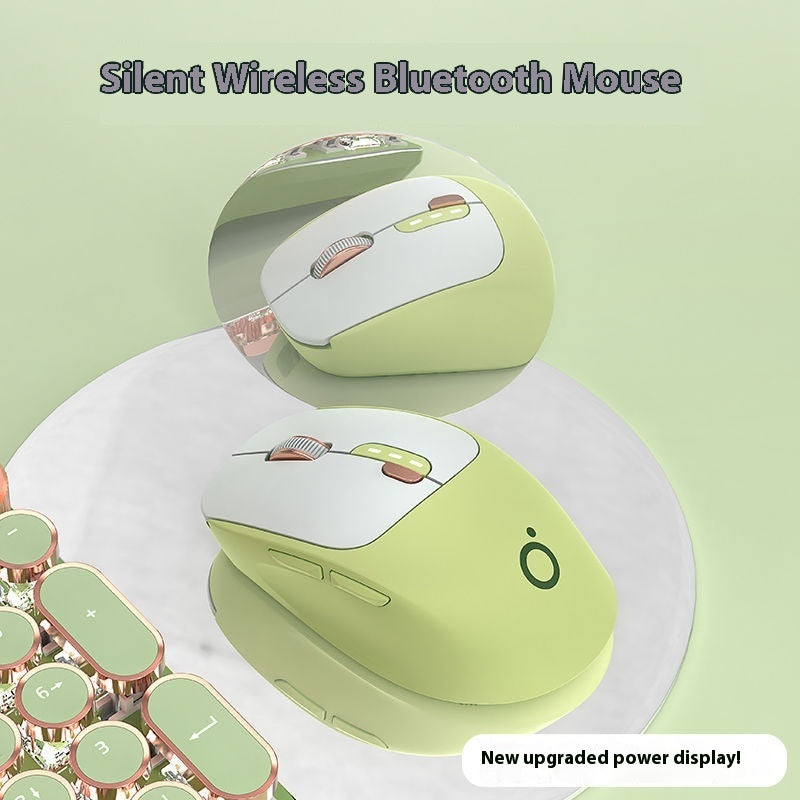 Q5 Silent Wireless Mouse - 5 Buttons | 2.4GHz or Dual-Mode Bluetooth | Matcha, Milk Tea, Sky Blue & More