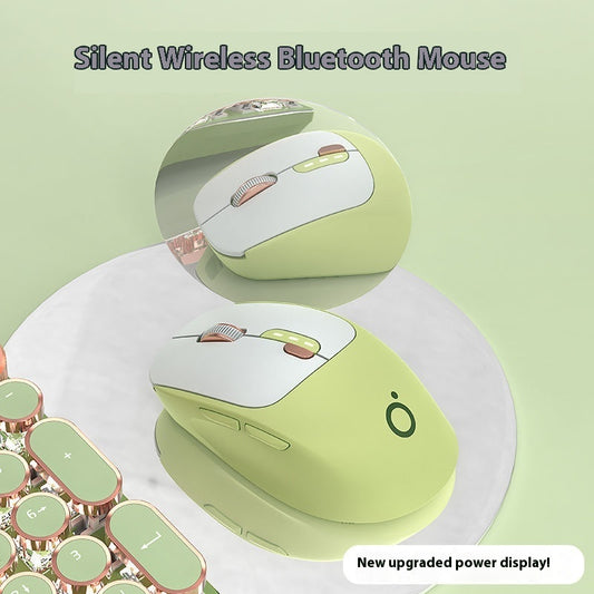Q5 Silent Wireless Mouse - 5 Buttons | 2.4GHz or Dual-Mode Bluetooth | Matcha, Milk Tea, Sky Blue & More